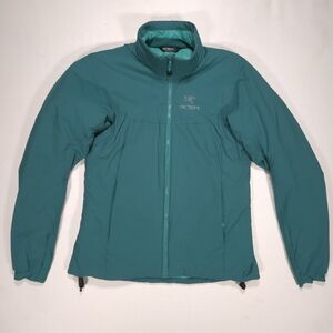 Arcteryx Women Atom Jacket Insulated Size Medium Green / Blue GUC!